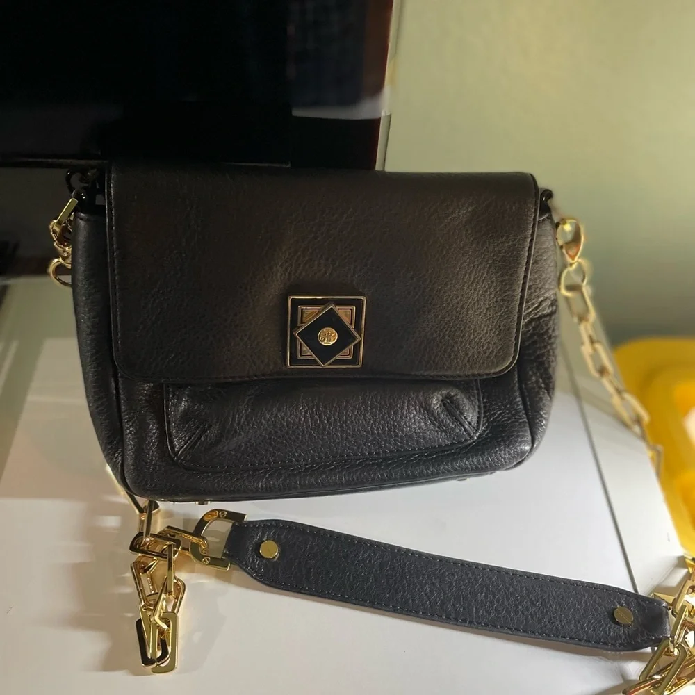 Tory Burch Black Leather Crossbody Bag